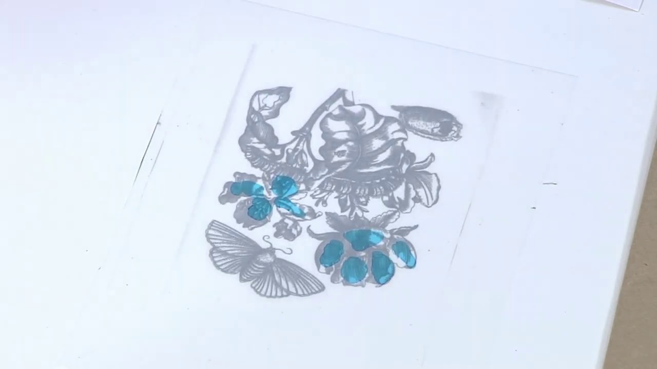 Learn a technique for creating frosted vintage botanicals on Make It Artsy with Micah Goguen (904-2)