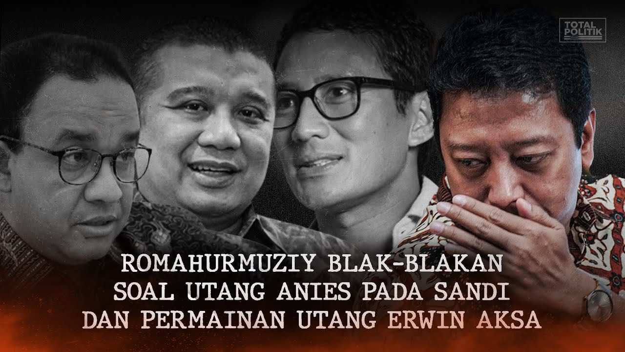 Romahurmuziy Blak-Blakan Soal Utang Anies Pada Sandi Dan Permainan Utang Erwin Aksa
