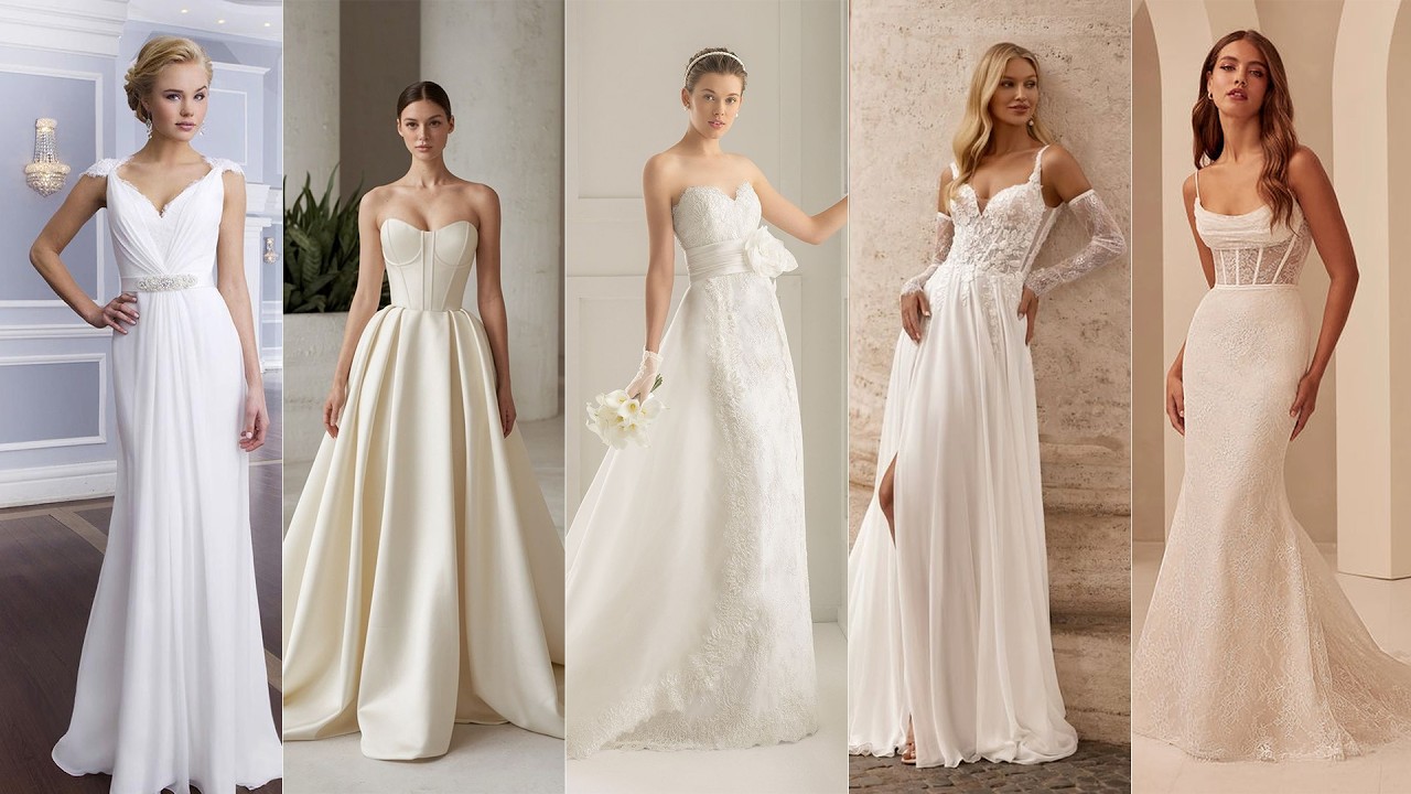 Wedding Dresses Ideas 2026 Find Your Perfect Silhouette & Style!timeless Wedding Dress Simple Weddin