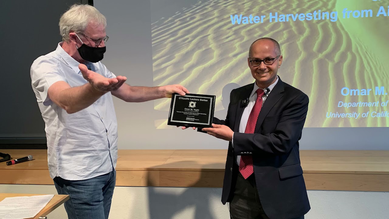 Reticular Chemistry and Materials for Water Harvesting from Air Anytime Anywhere- Omar Yaghi