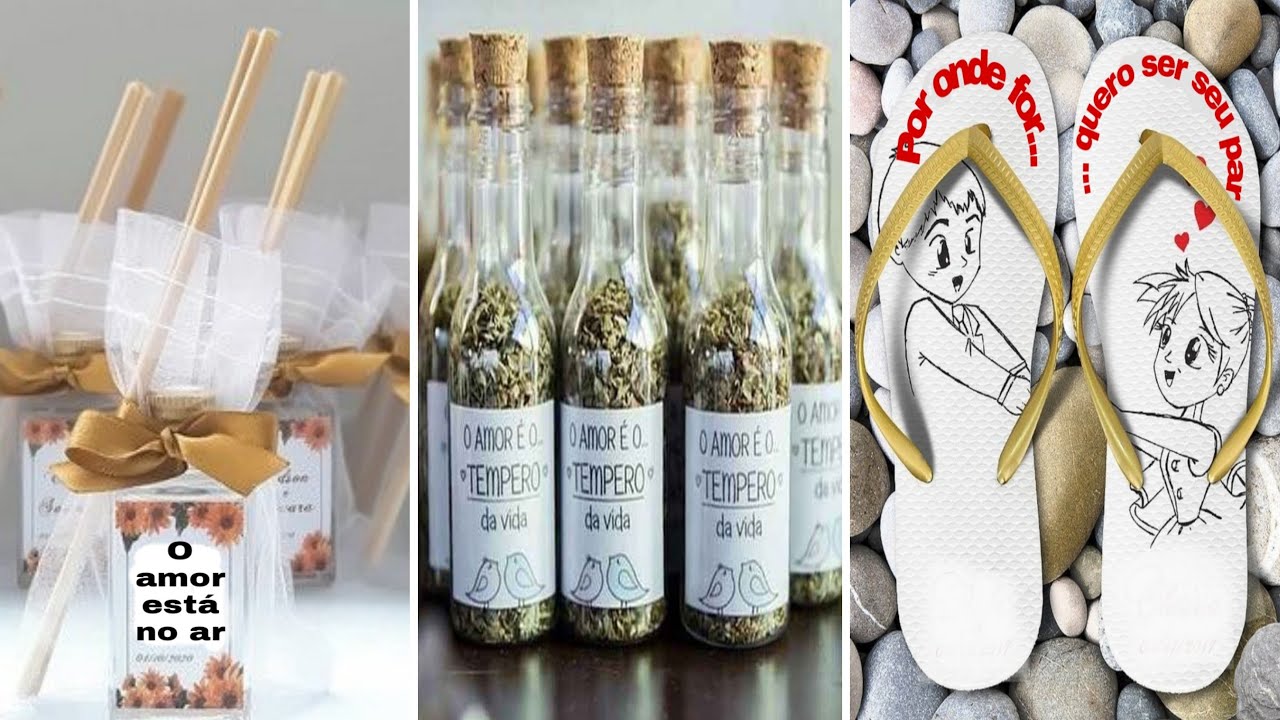 TOP 65 Ideias de LEMBRANCINHAS de CASAMENTO criativas 🤵👰