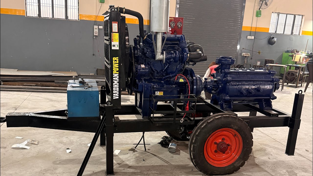 Tata 709 TC engine Pumping Set with Trolly Virajpet Karnatka Delivery