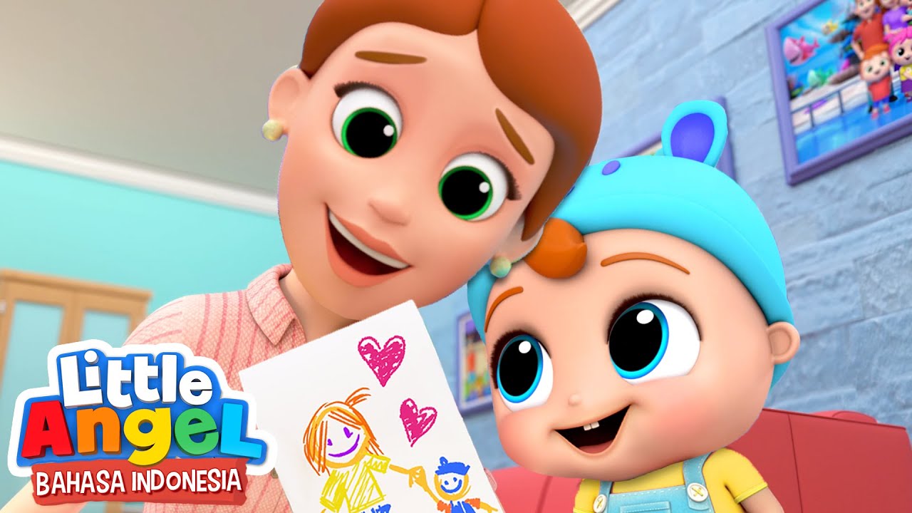 Aku Sayang Ibu!💗Lagu Anak Sayang Ibu | Little Angel Bahasa Indonesia