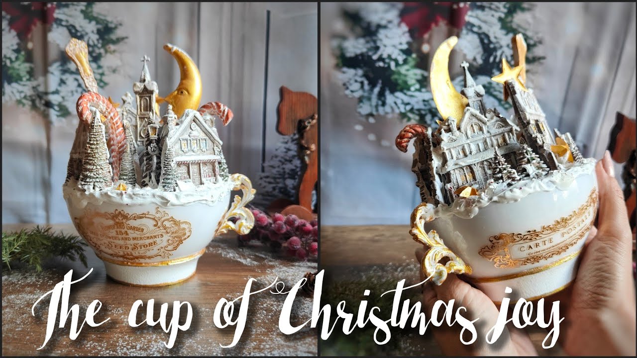 The cup of Christmas Joy ♡ Christmas decor DIY 