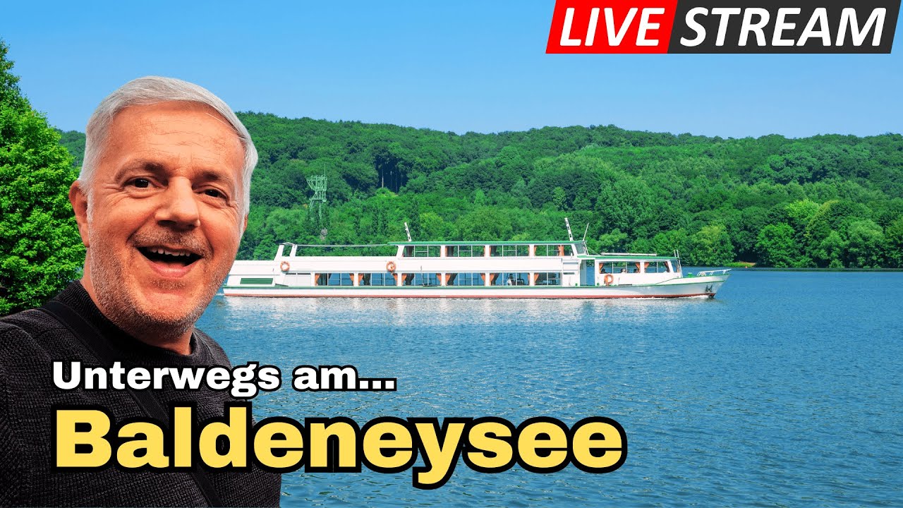 🔴 LIVE vom Baldeneysee in Essen! | Strand, Panorama & Talk über Reisen, Freiheit & YouTube