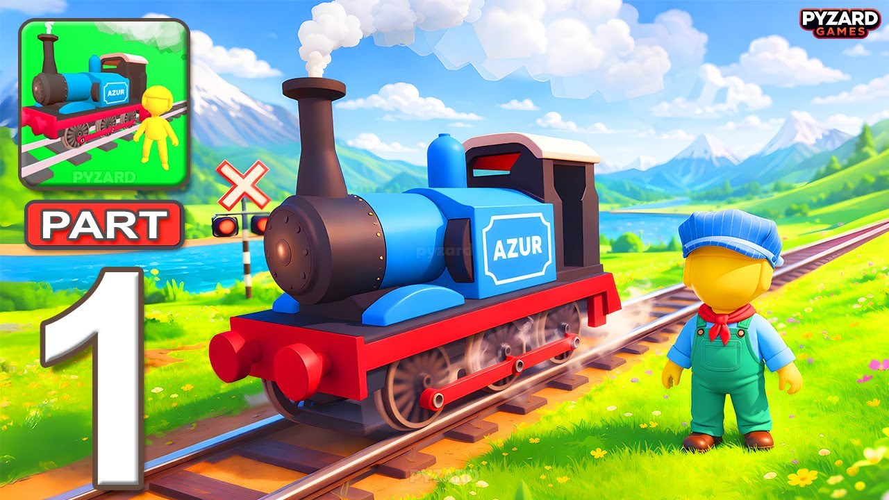 Rail Lands - Gameplay Walkthrough Part 1 - Island Train Adventure (Android, iOS)