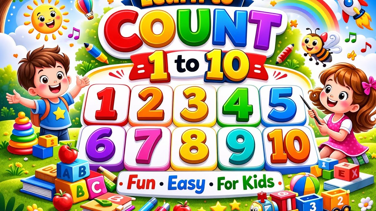 Counting 1-10 for kids | Learn numbers easily