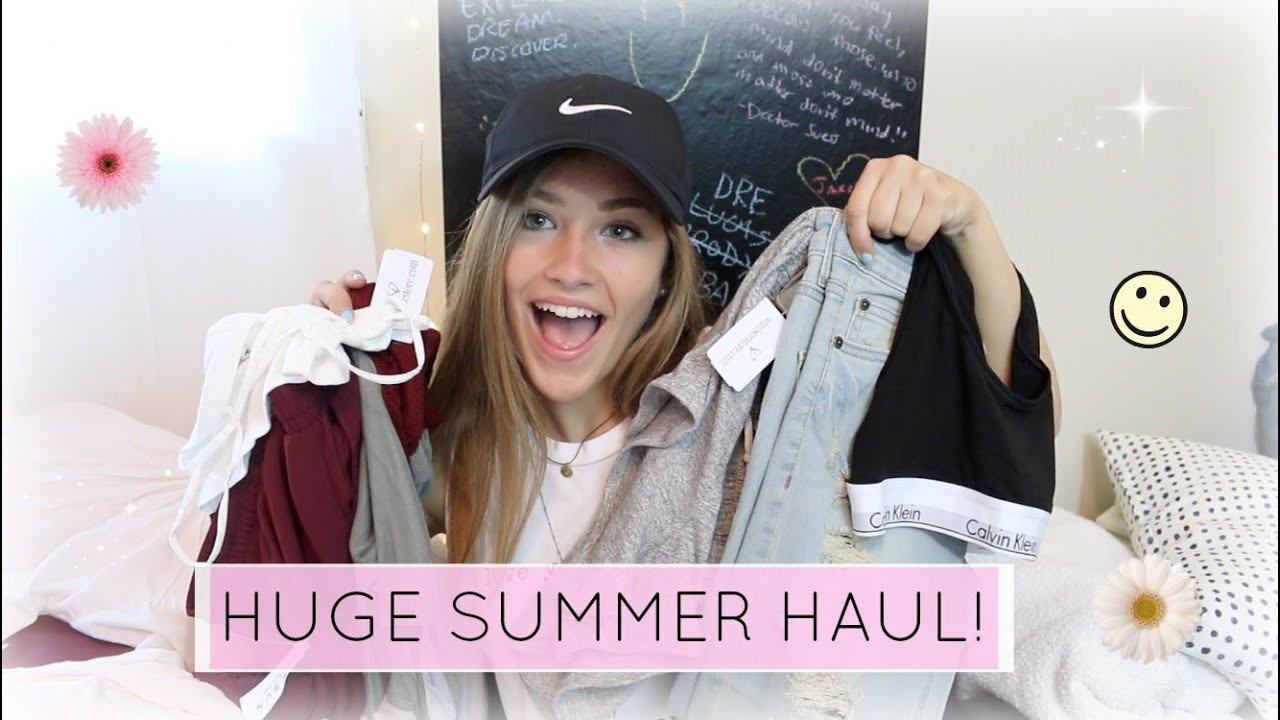 HUGE SUMMER HAUL! (VS, Brandy Melville, Nike, CK, Windsor)