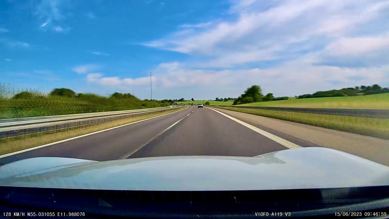 Timelapse 13 hours driving from Bonn Germany to Stockholm Sweden with Synthwave music mix Mazda MX5