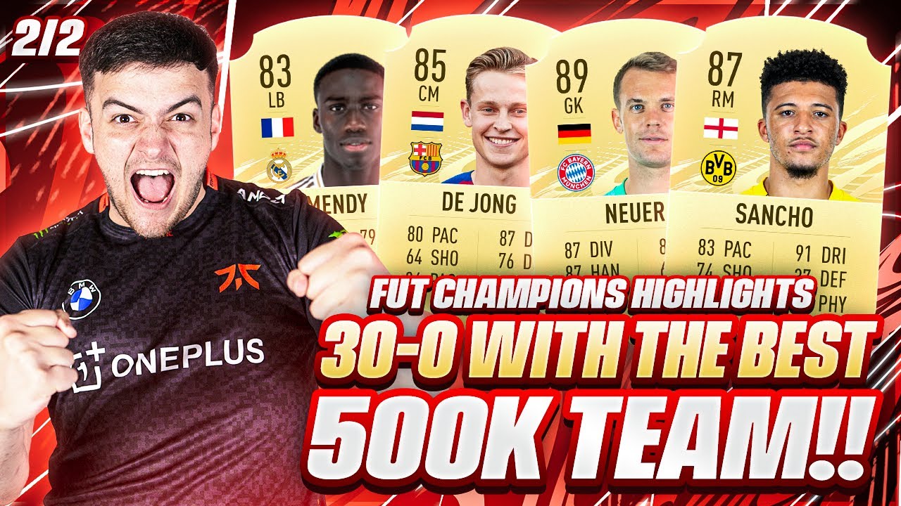 I GOT 30-0 ON FUT CHAMPS w/ THE BEST 500K TEAM!! FIFA 21 TOP 100 HIGHLIGHTS & PRO SQUAD BUILDER!