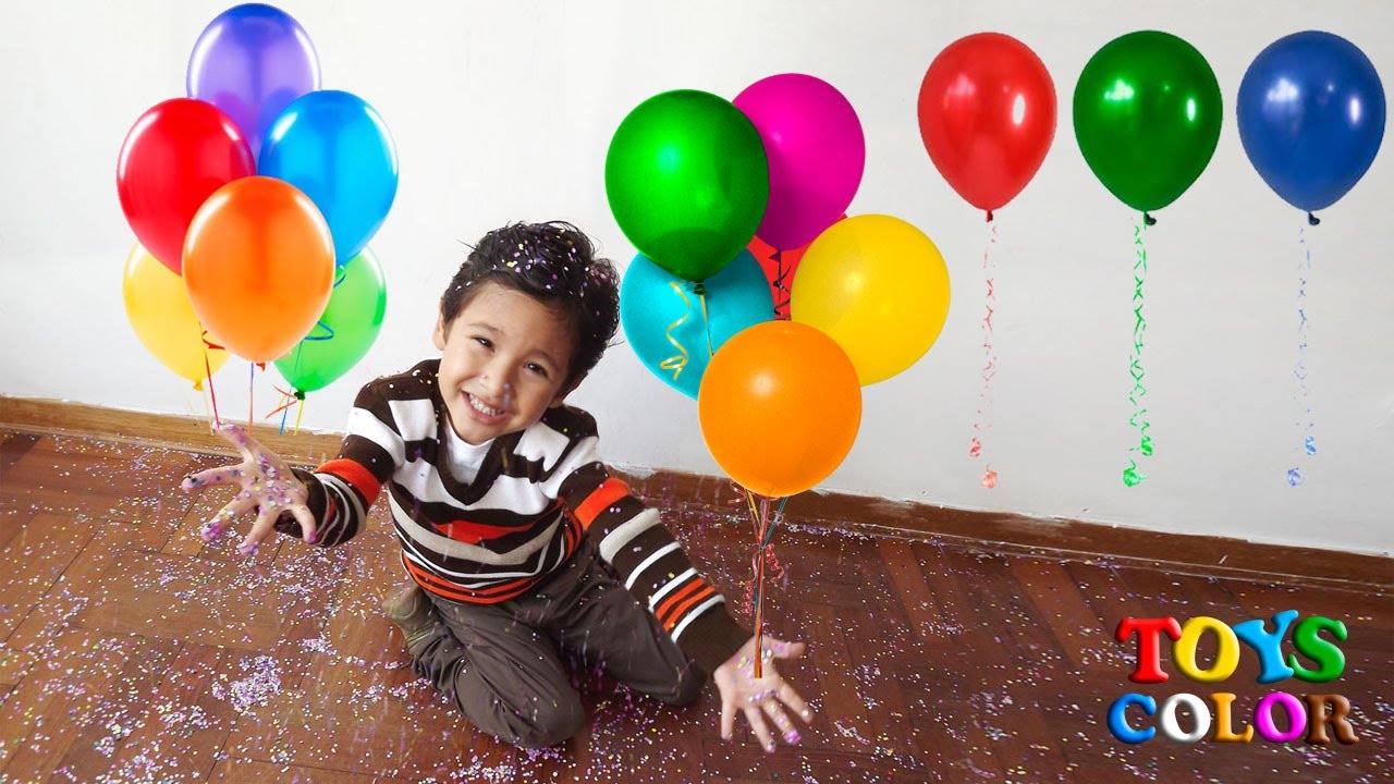Aprender los Colores con Globos, Ense&ntilde;ando los Colores con Globos, Globos de Colores para Ni&ntilde;os