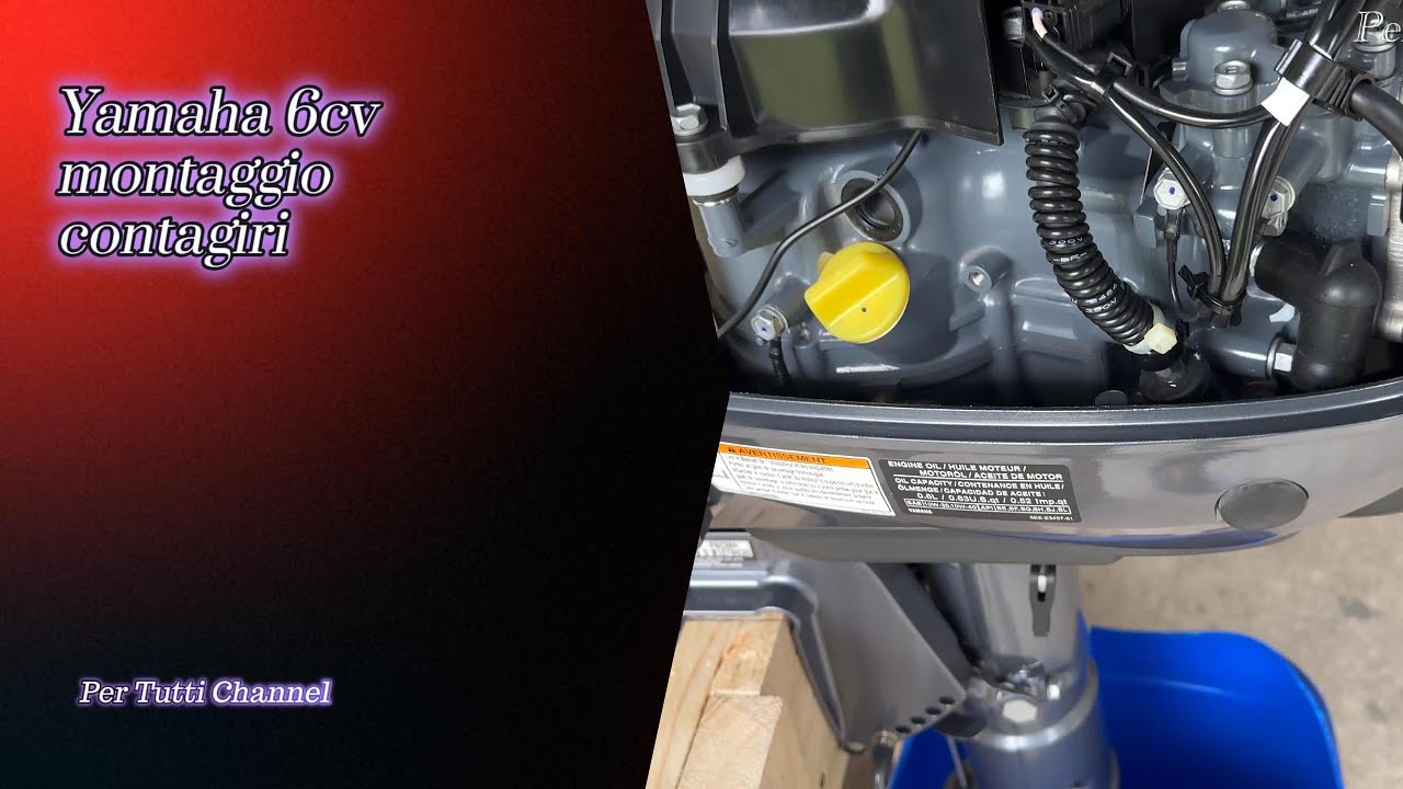 Yamaha 6Cv 2025 4Tempi montaggio contagiri