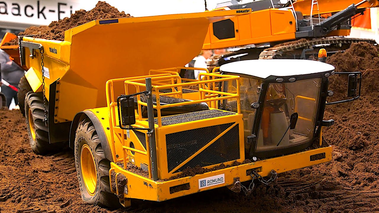 Mega RC Dump Truck Special / Hard Working at Construction Site / RC Trucks Excavators Fire Trucks