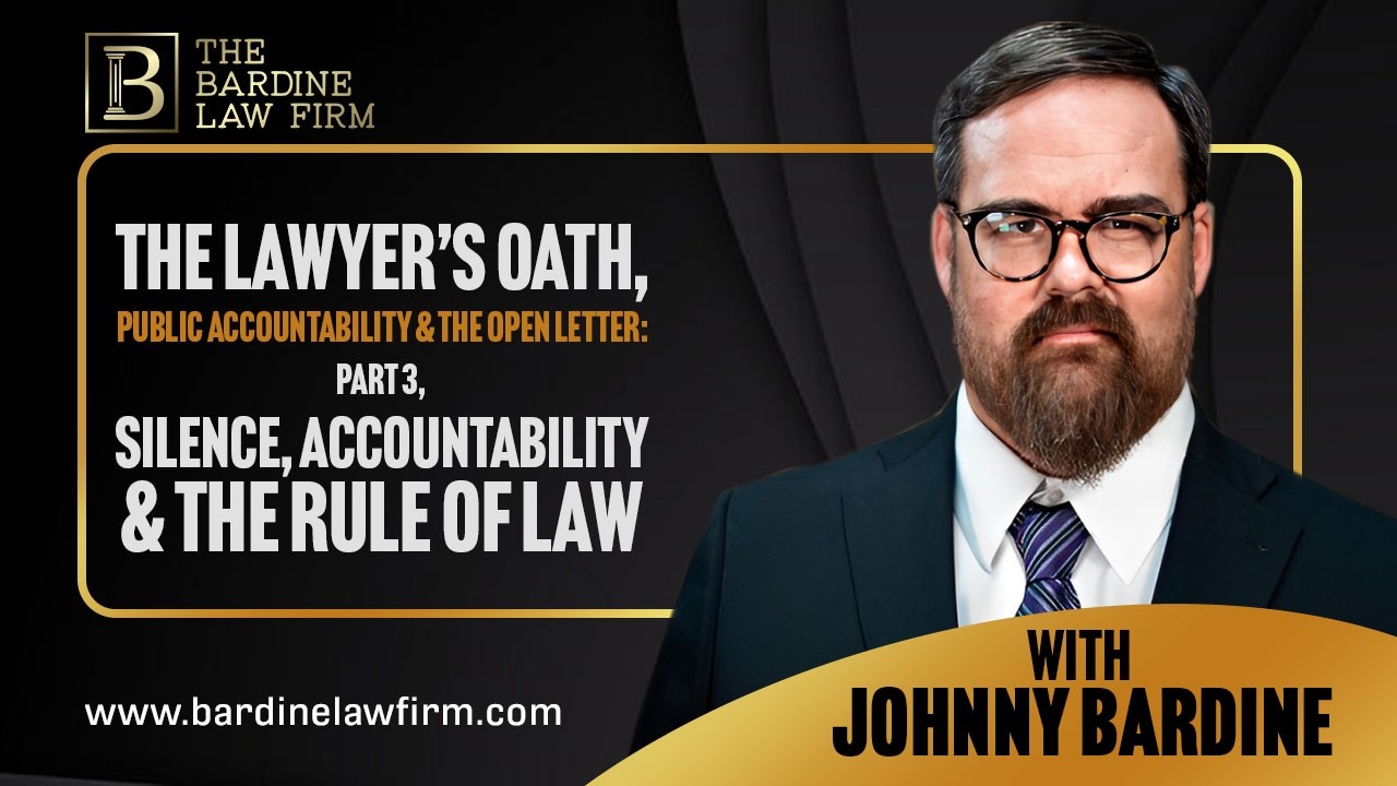 The Lawyer’s Oath, Public Accountability & the Open Letter: Part 3