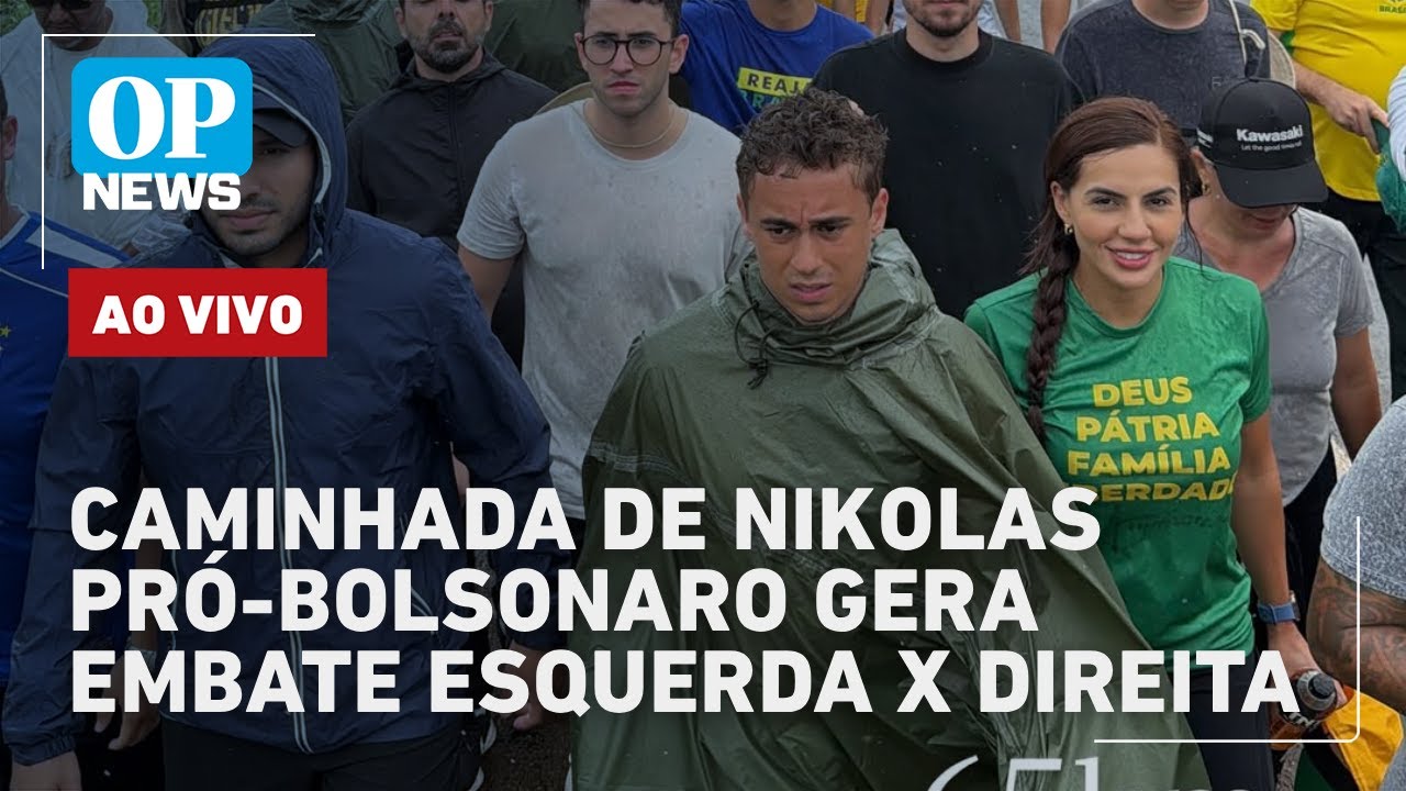 🔴AO VIVO: Caminhada de Nikolas pró-Bolsonaro gera embate esquerda x direita; Trump x Groenlândia