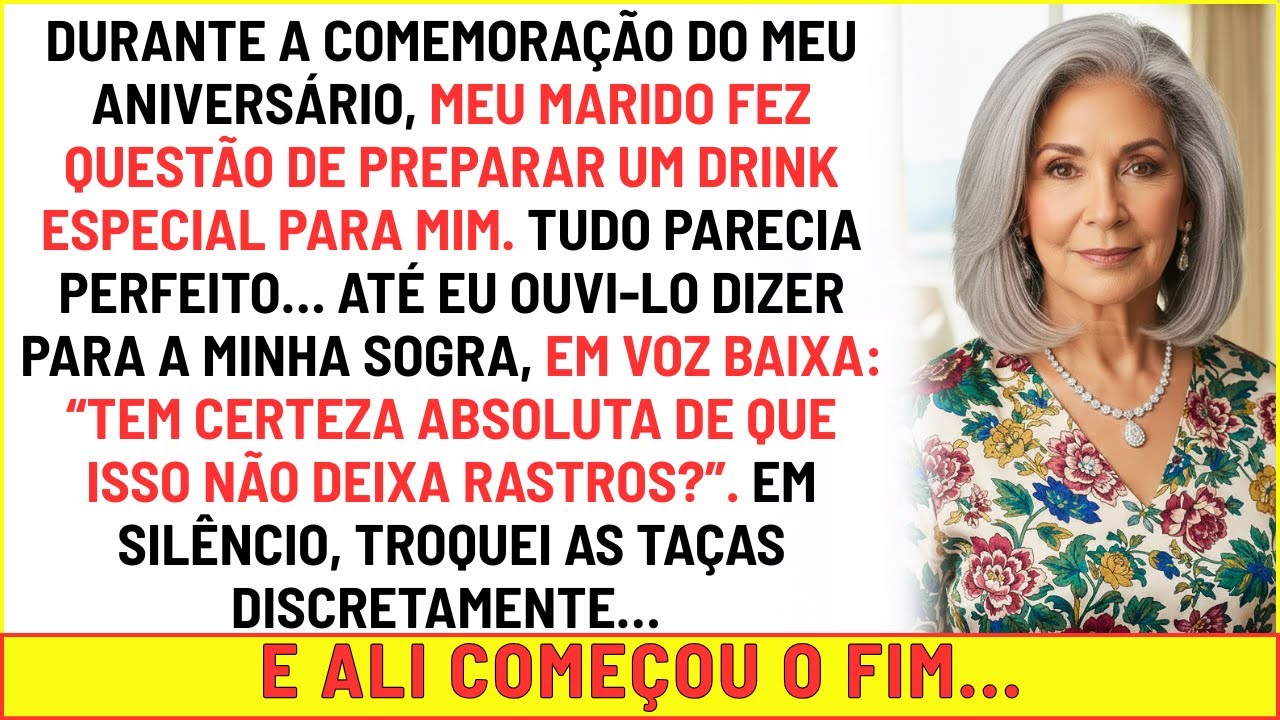 No aniversário, meu marido colocou algo no meu drink. Troquei os copos discretamente. Horas depois…