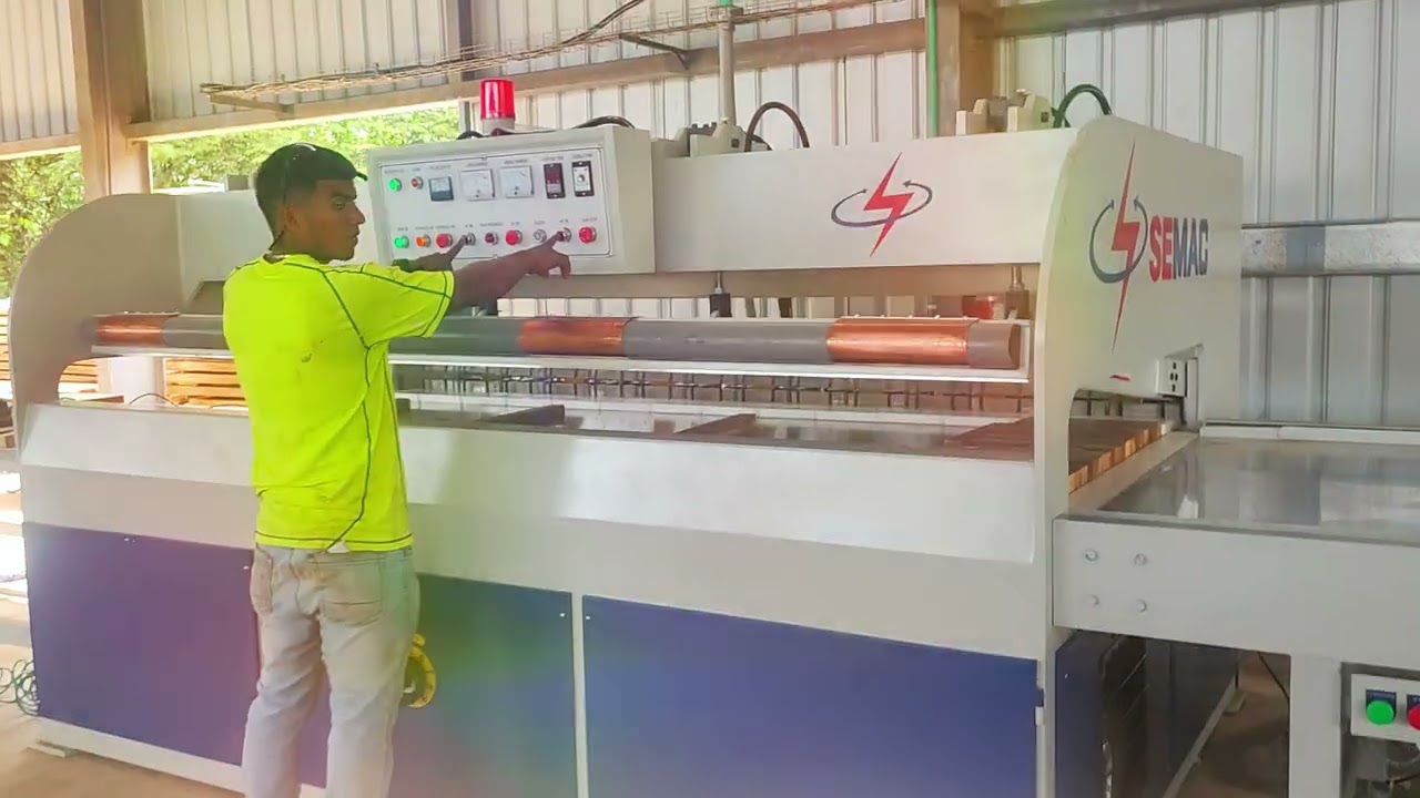 Operating Steps for the SEMAC High Frequency Wood Press