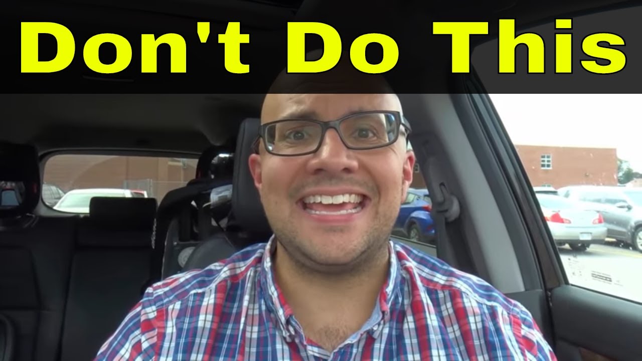 If You Failed The Driving Test, Don't Do This