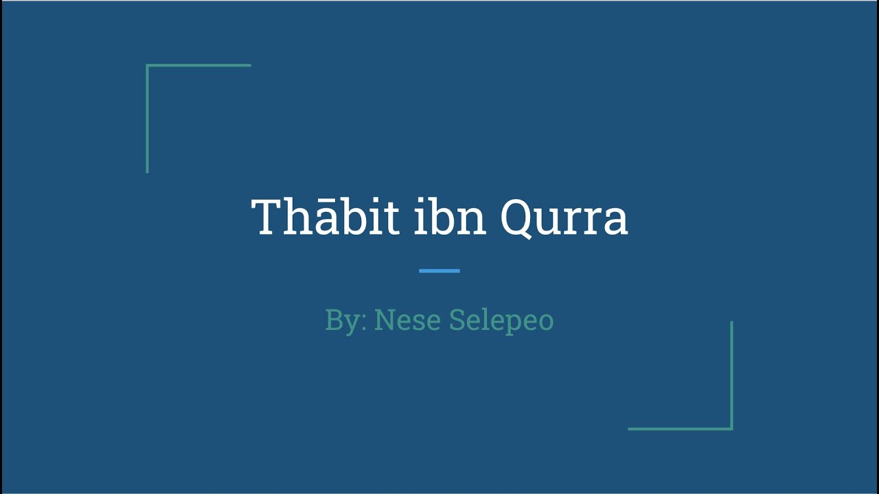 Thabit ibn Qurra