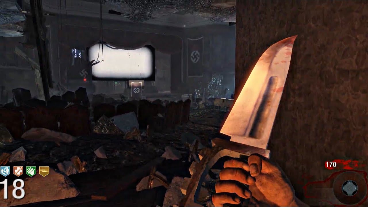 Call of Duty Black Ops Kino Der Toten Zombies (Dempsey Gameplay)