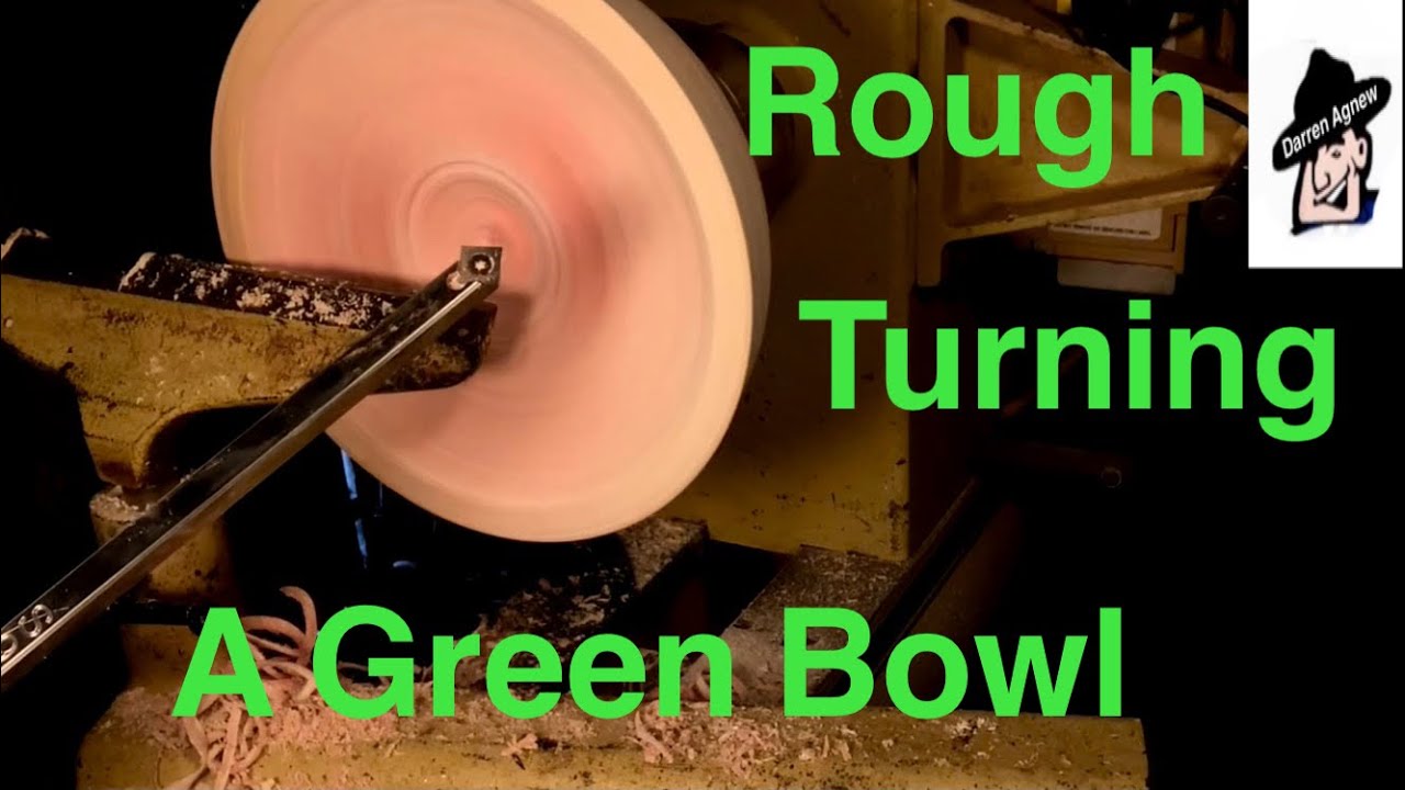 Woodturning- green turning a sycamore Bowl Blank
