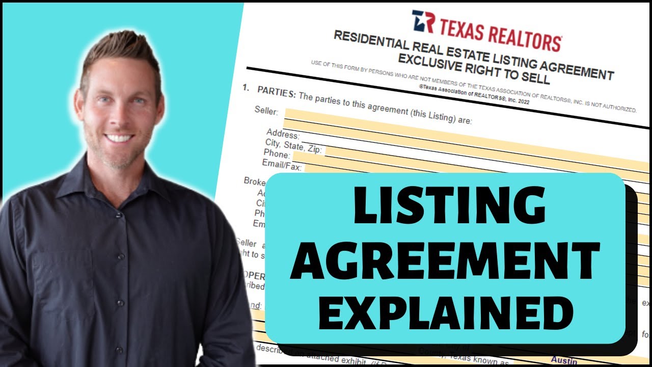 How To Fill Out A Listing Agreement In Texas | How To Write A Listing Agreement