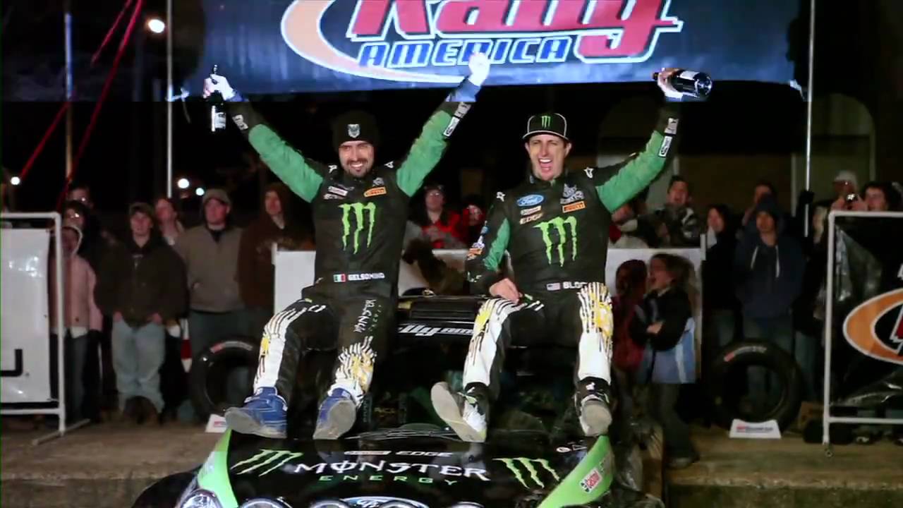 Monster World Rally Team's Ken Block wins the 100 Acre Wood Rally for 5th time. Now in Ford Fiesta