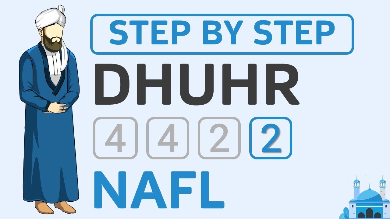 How to Pray Zohar ظهر Salah Perfectly Step by Step Guide to 2 Rakat Nafl نفل Dhuhr Man Hanafi Namaz