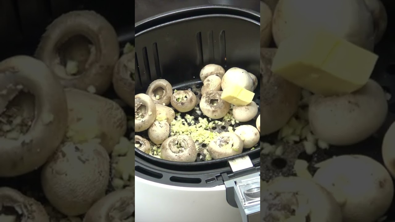 Грибы с чесноком в аэрофритюрнице | #чесночныегрибы #рецептыаэрофритюрницы #аэрофритюрница #рецеп...
