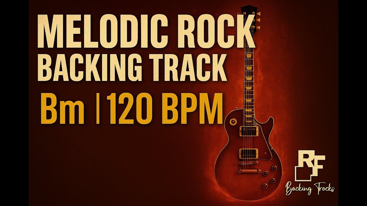 Melodic Rock Backing Track in Bm - 120 BPM | Guitar Jam Track