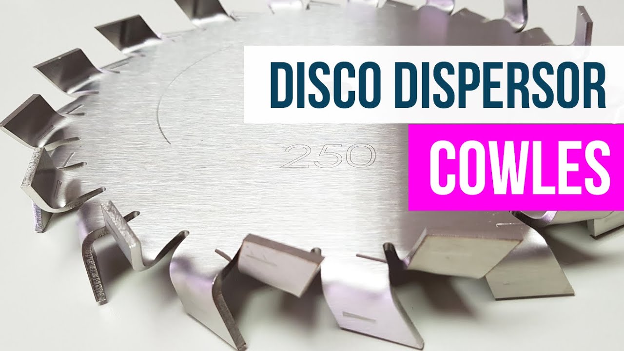DISCO DISPERSOR COWLES para produtos densos e viscosos.