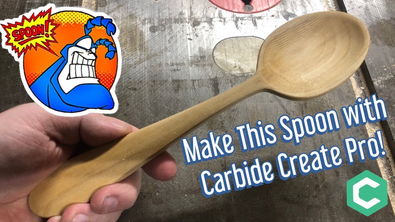 Учебное пособие Carbide Create Pro: спроектируйте и вырежьте эту деревянную ложку