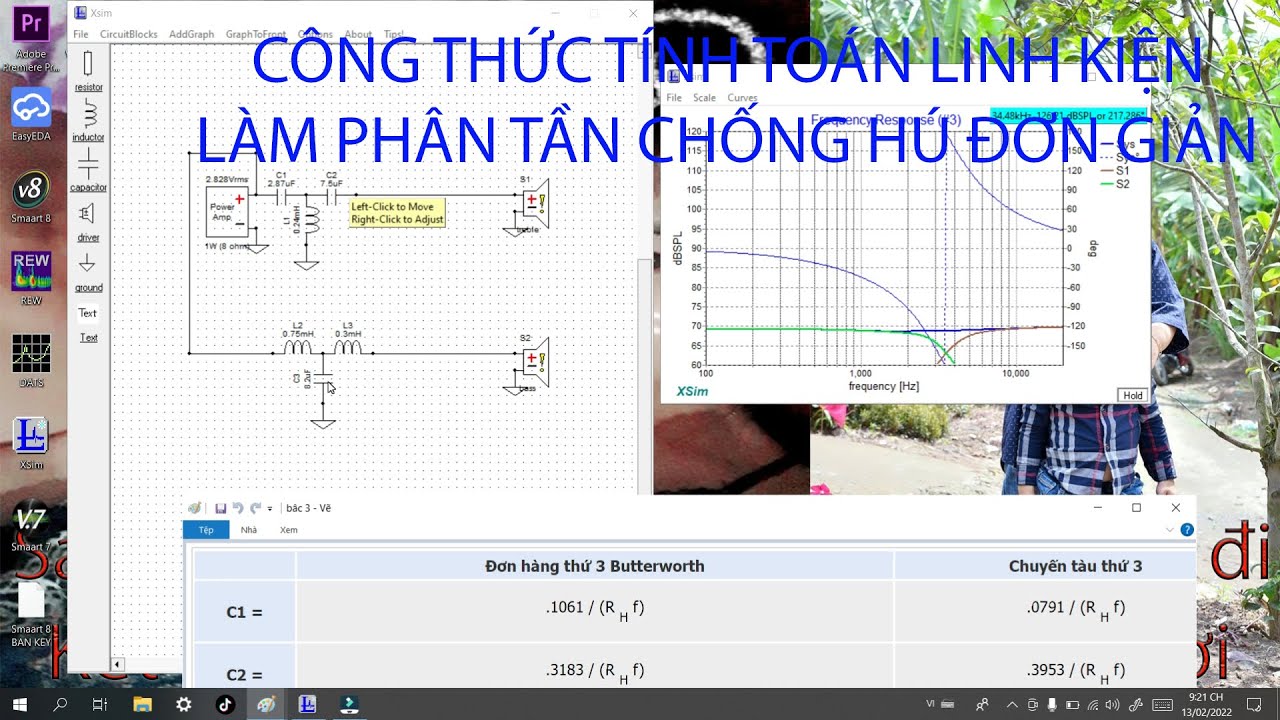 ✔️TÍNH TOÁN LINH KIỆN  PHÂN TẦN CHỐNG HÚ#thiensonaudio