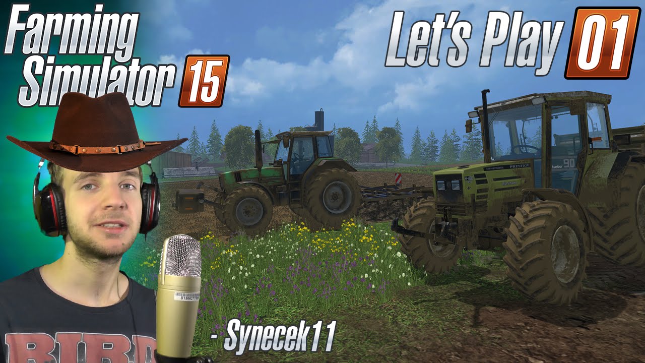 Farming Simulator 15 ► Let's Play Česky ► #01 ► První sklizeň ► synecek11