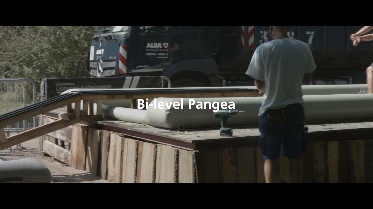 Bi-level Pangea - double skimboard pool - Seventyone skimboards