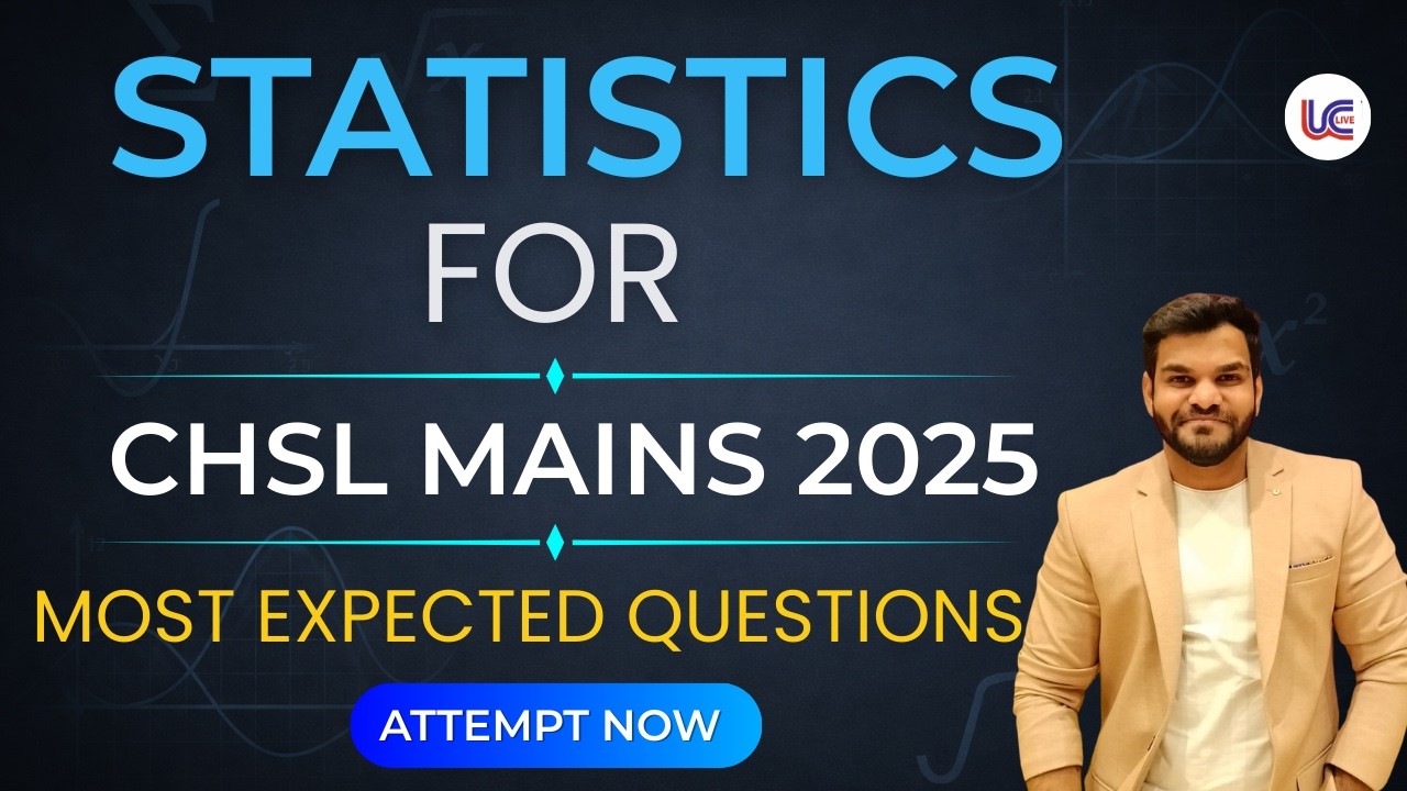 Statistics for chsl mains 2025|| By Anant Sir