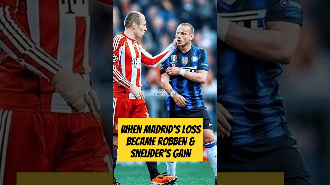 When Madrid&rsquo;s Loss Became Robben & Sneijder&rsquo;s Gain #gloriacamporum