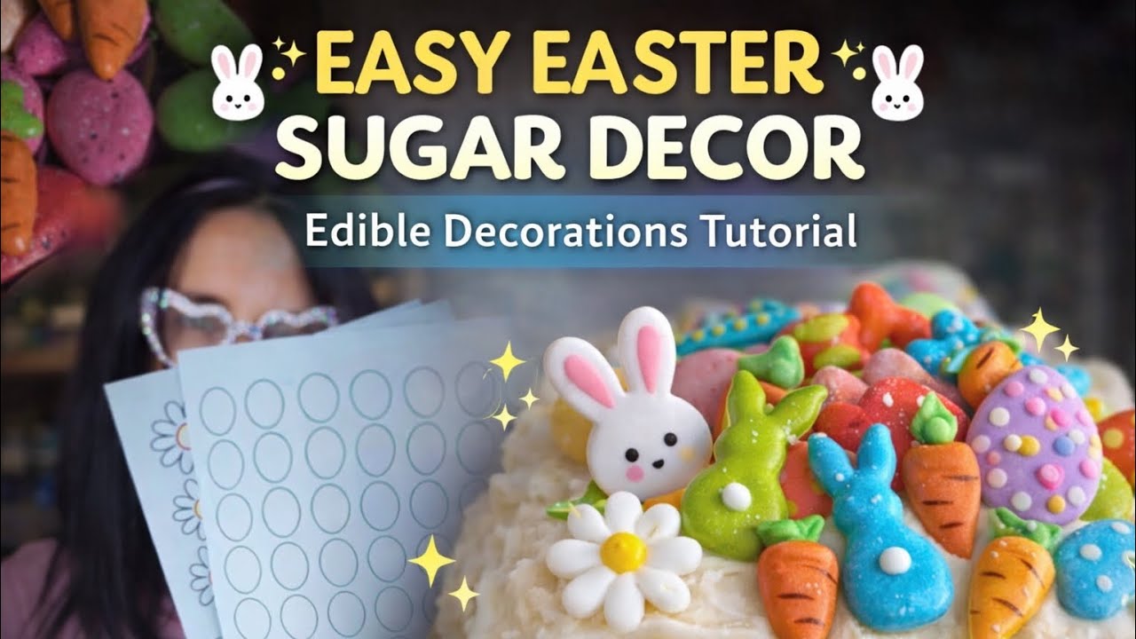 Easy Easter Sugar Decorations 🐰🌸
