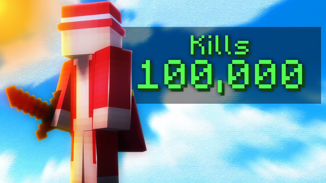 PEGUEI 100.000 KILLS NO SKYWARS DO HYPIXEL
