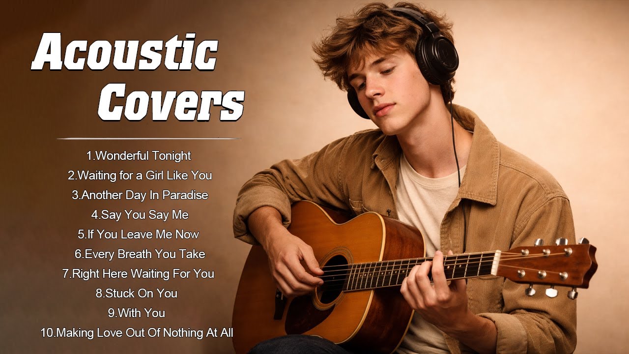 Timeless 70s 80s 90s Love Songs – Acoustic Covers (Male Vocal) | Wonderful Tonight & More