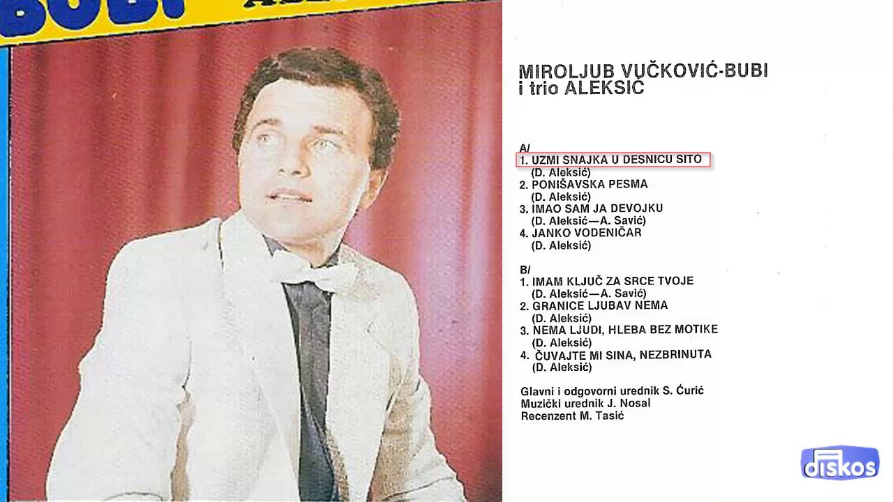 Miroljub Vuckovic Bubi - Uzmi snajka u desnicu sito - (Audio 1986)