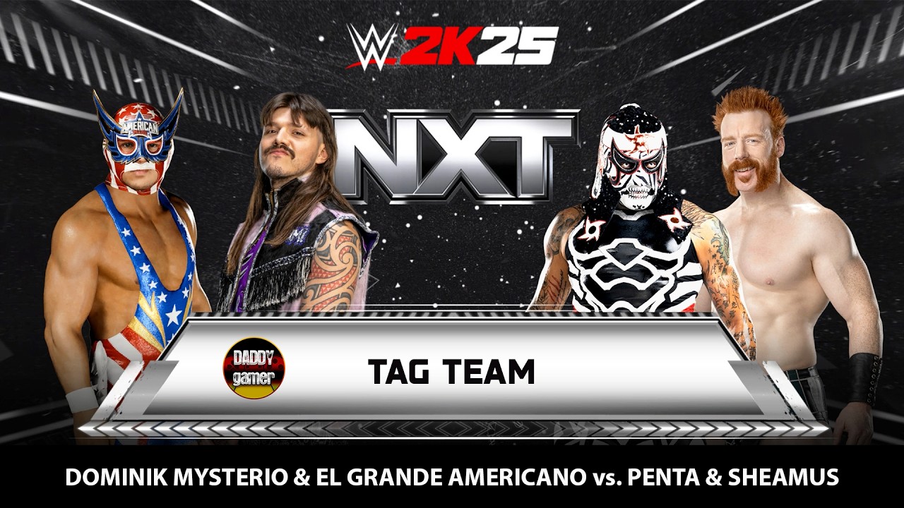 Dominik Mysterio & El Grande Americano vs. Penta & Sheamus | Tag Team Match | WWE 2K25 Gameplay