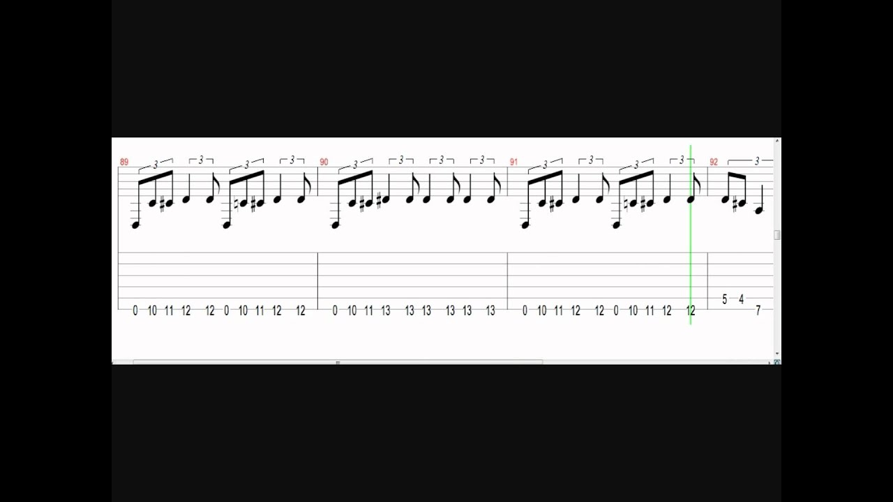 Metallica - Just a bullet away (Guitar tab video)