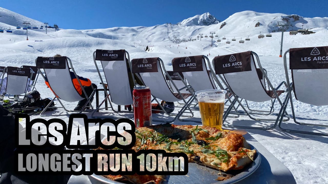 Les Arcs | Top to bottom 10km | Snowboard