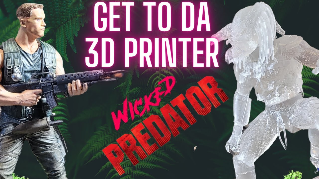 Predator & Dutch 3D Print & Paint By Wicked3D Schwarzenegger