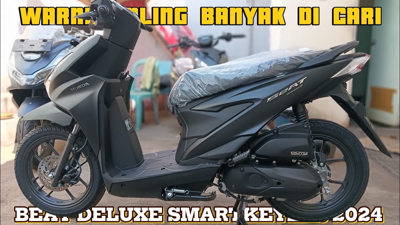 BEAT DELUXE SMARTKEYLES 2024💥WARNA MATTE BLACK PALING BANYAK DI CARI
