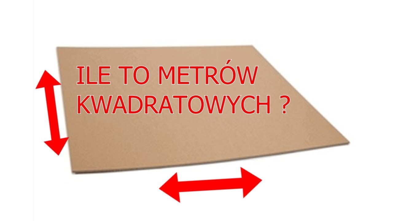 Jak wyliczyć metry kwadratowe arkusza tektury aby móc zamówić określone minimum?