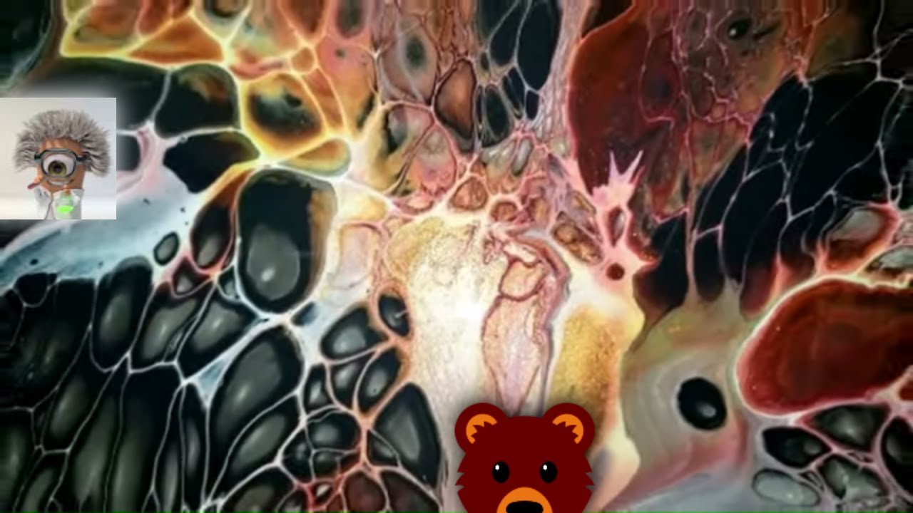 BEAR! Necessities~ TSWIPE - Abstract Art Paint Pouring / Simple Swipe Technique