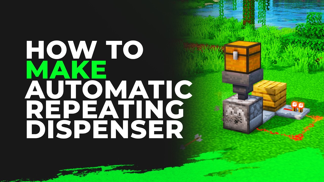 Easiest AUTOMATIC Repeating Dispenser Tutorial | Minecraft 1.21.11