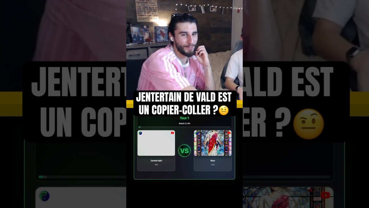 JENTERTAIN DE VALD EST UN COPIER-COLLER ?🤨 #rap #rapfr #rapfrancais #vald